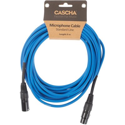 Cascha Standard Line Mic Cable Blue 9m Cascha Standard Line Mic Cable Blue 9m