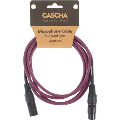 Cascha Standard Line Mic Cable Purple 2m Cascha Standard Line Mic Cable Purple 2m