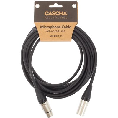 Cascha Advanced Line Mic Cable Black 6m Cascha Advanced Line Mic Cable Black 6m
