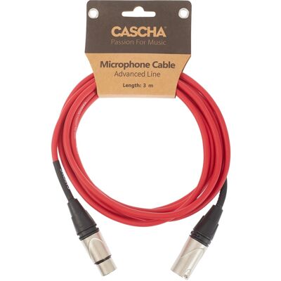 Cascha Advanced Line Mic Cable Red 3m Cascha Advanced Line Mic Cable Red 3m