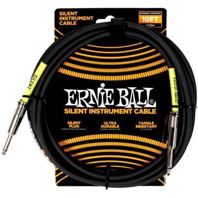 Ernie Ball Classic Silent Instrument Cable Straight/straight 10ft Blac Ernie Ball Classic Silent Instrument Cable Straight/straight 10ft Blac