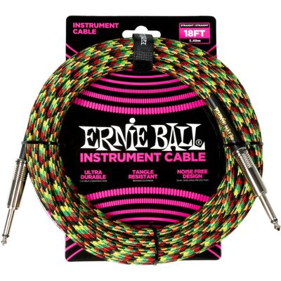 Ernie Ball Braided Instrument Cable Straight/straight 5,5m Good Vibrat Ernie Ball Braided Instrument Cable Straight/straight 5,5m Good Vibrat