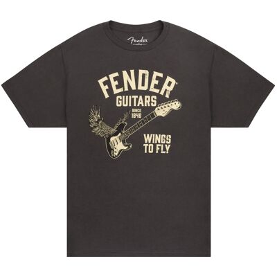 Fender Wings To Fly T-Shirt Vintage Black Xl Fender Wings To Fly T-Shirt Vintage Black Xl