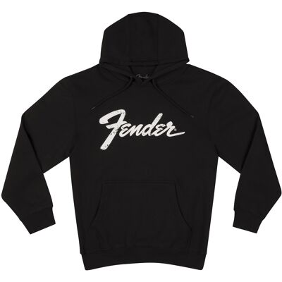Fender Logo Date Back Hoodie Black L Fender Logo Date Back Hoodie Black L