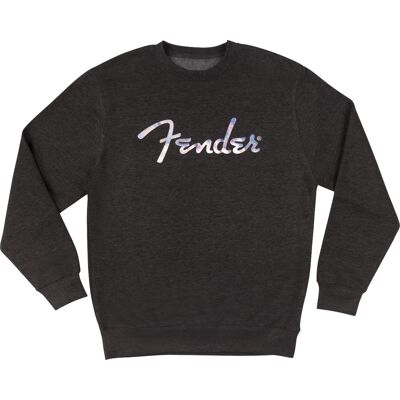 Fender Galaxy Logo Crewneck Sweatshirt Charcoal Heather L Fender Galaxy Logo Crewneck Sweatshirt Charcoal Heather L