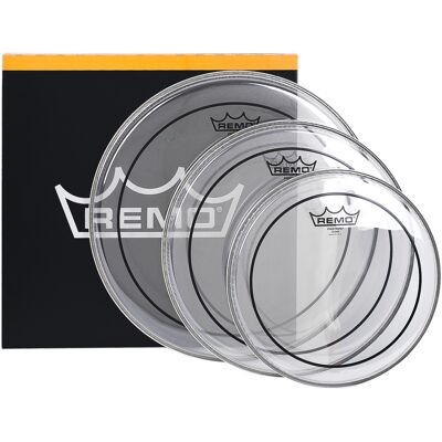 Remo Pinstripe Clear Stage Set Remo Pinstripe Clear Stage Set