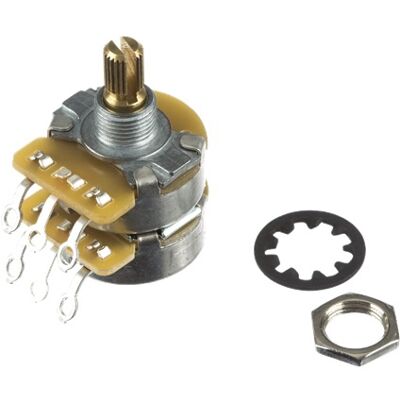 Fender Dual 500k/250k Split Shaft Potentiometer Fender Dual 500k/250k Split Shaft Potentiometer