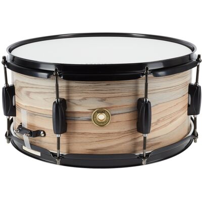 Tama 14" X 6,5" Woodworks Natural Zebrawood Wrap Snare Drum Tama 14" X 6,5" Woodworks Natural Zebrawood Wrap Snare Drum