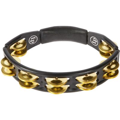 Latin Percussion Cyclops Tambourine Brass Jingles Black Hand Held Latin Percussion Cyclops Tambourine Brass Jingles Black Hand Held