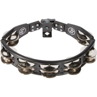 Latin Percussion Cyclops Tambourine Steel Jingles Black Mountable Latin Percussion Cyclops Tambourine Steel Jingles Black Mountable