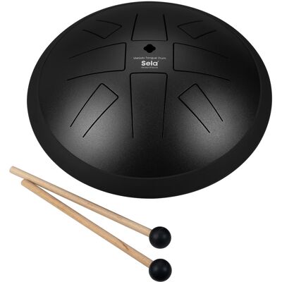 Sela 10" Melody Tongue Drum Black Sela 10" Melody Tongue Drum Black
