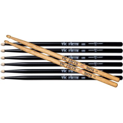 Vic Firth 5bb + 5b Terra Bundle Vic Firth 5bb + 5b Terra Bundle