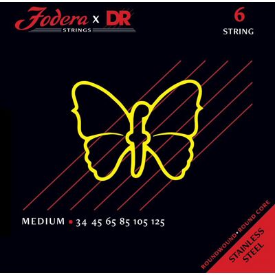 Dr Strings Fodera Stainless Steel 6 Medium 34125 Dr Strings Fodera Stainless Steel 6 Medium 34125