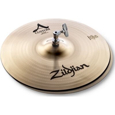 Zildjian 14" A Custom Hi Hat Brilliant Zildjian 14" A Custom Hi Hat Brilliant