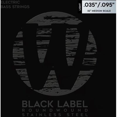 Warwick Black Label Stainless Steel 4 Light .035-.095 Medium Scale Warwick Black Label Stainless Steel 4 Light .035-.095 Medium Scale