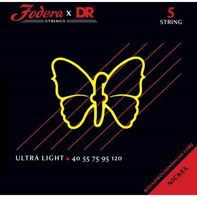 Dr Strings Fodera Nickel 5 Ultra Light 40120 Dr Strings Fodera Nickel 5 Ultra Light 40120