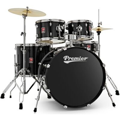 Premier Revolution 22" 5pc Drum Kit Black Premier Revolution 22" 5pc Drum Kit Black