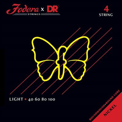 Dr Strings Fodera Nickel 4 Light 40100 Dr Strings Fodera Nickel 4 Light 40100