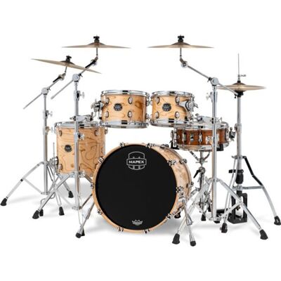 Mapex Saturn Natural Maple Burl Rock Set Sr504xzxn Mapex Saturn Natural Maple Burl Rock Set Sr504xzxn
