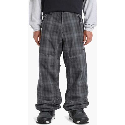 Quiksilver LIVE WIRE PANT MERCURY CHECK TRUE BLACK S Quiksilver LIVE WIRE PANT MERCURY CHECK TRUE BLACK S