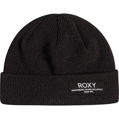 Roxy FOLKER BEANIE TRUE BLACK One Size Roxy FOLKER BEANIE TRUE BLACK One Size