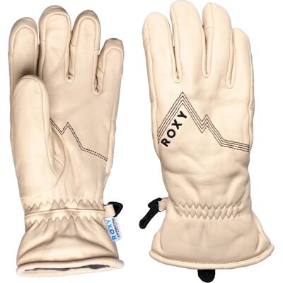 Roxy EASTSTORM LEATHER GLOVES BUTTERCREAM L Roxy EASTSTORM LEATHER GLOVES BUTTERCREAM L
