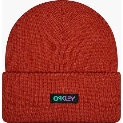 Oakley B1B GRADIENT PATCH BEANIE FLAME RED One Size Oakley B1B GRADIENT PATCH BEANIE FLAME RED One Size