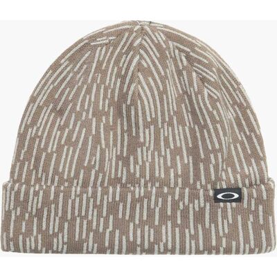 Oakley FLEECE-LINED GRAPHIC BEANIE RAIN CAMO OLIVE One Size Oakley FLEECE-LINED GRAPHIC BEANIE RAIN CAMO OLIVE One Size