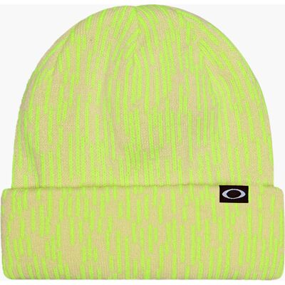 Oakley FLEECE-LINED GRAPHIC BEANIE RAIN CAMO YELLOW One Size Oakley FLEECE-LINED GRAPHIC BEANIE RAIN CAMO YELLOW One Size