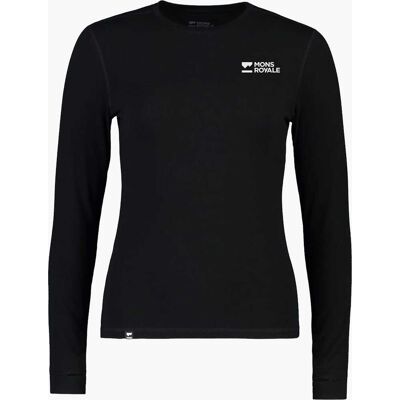 Base MONS ROYALE WMN CASCADE LS BLACK XS Base MONS ROYALE WMN CASCADE LS BLACK XS