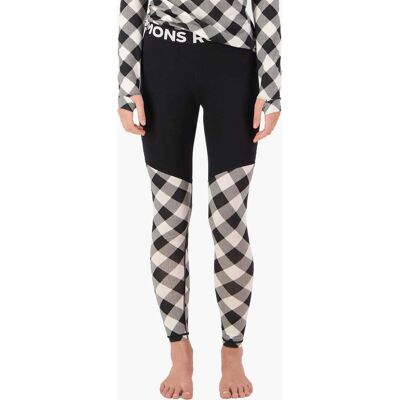 Base MONS ROYALE WMN CASCADE LEGGING CHECK BLACK S Base MONS ROYALE WMN CASCADE LEGGING CHECK BLACK S