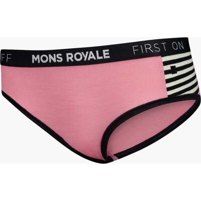 Base MONS ROYALE WMN SYLVIA MERINO BOYLEG FLAMINGO MR STRIPE S Base MONS ROYALE WMN SYLVIA MERINO BOYLEG FLAMINGO MR STRIPE S