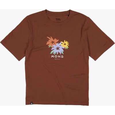 Base MONS ROYALE WMN ICON TEE DARK CLAY S Base MONS ROYALE WMN ICON TEE DARK CLAY S