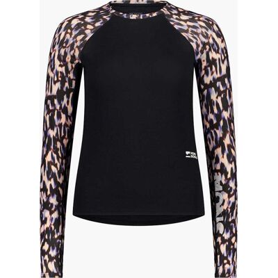 Base MONS ROYALE WMN BELLA MERINO LS DITZY CAMO BLACK S Base MONS ROYALE WMN BELLA MERINO LS DITZY CAMO BLACK S