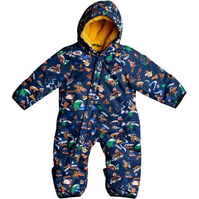 Quiksilver BABY SUIT INSIGNIA BLUE SNOW ALOHA 3-6M Quiksilver BABY SUIT INSIGNIA BLUE SNOW ALOHA 3-6M