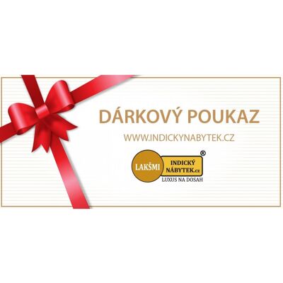 LAKŠMI-indickynabytek.cz Dárkový poukaz LAKŠMI-indickynabytek.cz Dárkový poukaz