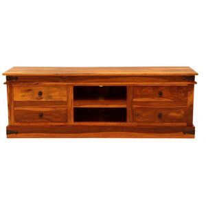 LAKSHMI Sheesham TV Stolek - 160x55x45 - Úložný prostor LAKSHMI Sheesham TV Stolek - 160x55x45 - Úložný prostor