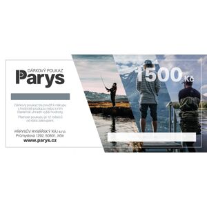 PARYS Dárkový poukaz parys.cz na nákup zboží v hodnotě 1500 kč - tištěný