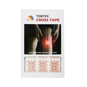 Temtex Cross Tape, béžový Rozměry: 3,6 cm x 2,8 cm - 120 ks
