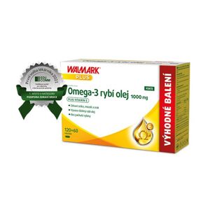 Walmark Omega-3 rybí olej FORTE 1000 mg 120 + 60 tobolek
