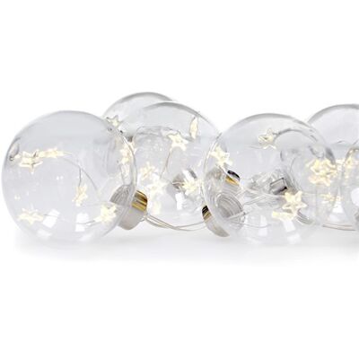 Řetěz vánoční SOLIGHT 1V229 koule s hvězdami 6cm Řetěz vánoční SOLIGHT 1V229 koule s hvězdami 6cm