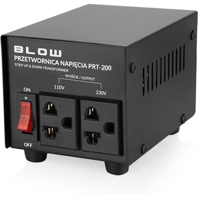 Transformátor napětí Blow - 200W - 110V/230V Transformátor napětí Blow - 200W - 110V/230V