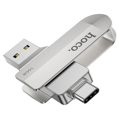 Hoco UD10 16GB Šedé USB 3.0 Typ-C Flash Disk Hoco UD10 16GB Šedé USB 3.0 Typ-C Flash Disk