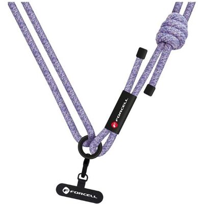 Crossbody šňůrka FORCELL F-Design S10X165 Purple - nastavitelná Crossbody šňůrka FORCELL F-Design S10X165 Purple - nastavitelná