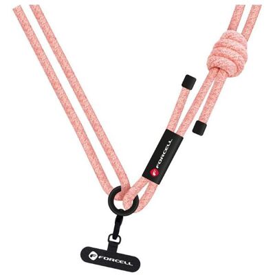 Crossbody šňůrka FORCELL F-Design S10X165 Pink - nastavitelná Crossbody šňůrka FORCELL F-Design S10X165 Pink - nastavitelná