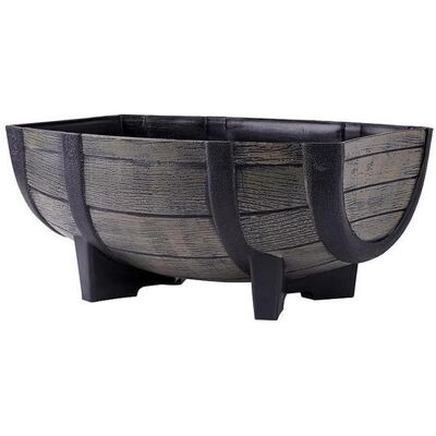 SLOVAKIA TREND Dřevěný efekt 22x35cm květináč - Květináč SLOVAKIA TREND Dřevěný efekt 22x35cm květináč - Květináč