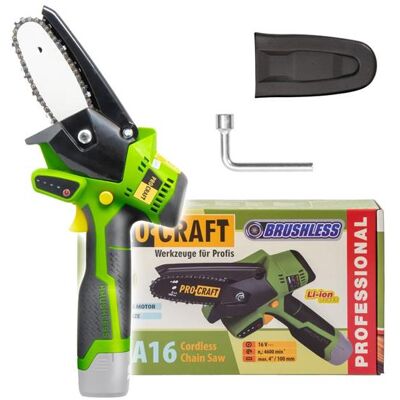 Pila řetězová AKU PROCRAFT PKA16bb bez akumulátoru Pila řetězová AKU PROCRAFT PKA16bb bez akumulátoru