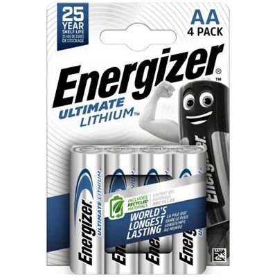 Baterie lithiová AA R6 1,5V ENERGIZER Ultimate 4ks / blistr –40°C Baterie lithiová AA R6 1,5V ENERGIZER Ultimate 4ks / blistr –40°C