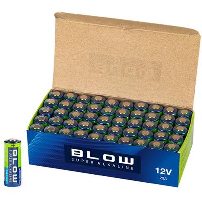 Baterie 23A (12V) alkalická BLOW Super Alkaline 50x 1ks / shrink Baterie 23A (12V) alkalická BLOW Super Alkaline 50x 1ks / shrink