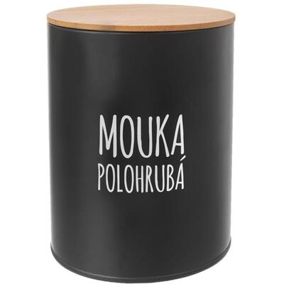 Dóza ORION Black Polohrubá Mouka 13cm Dóza ORION Black Polohrubá Mouka 13cm